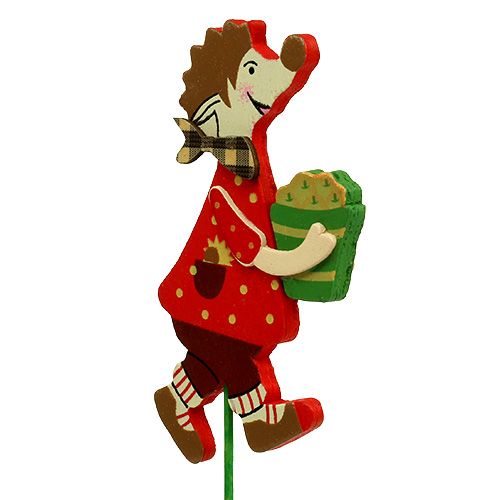 Floristik24 efterårdekoration med pind Pindsvin med kage 12stk