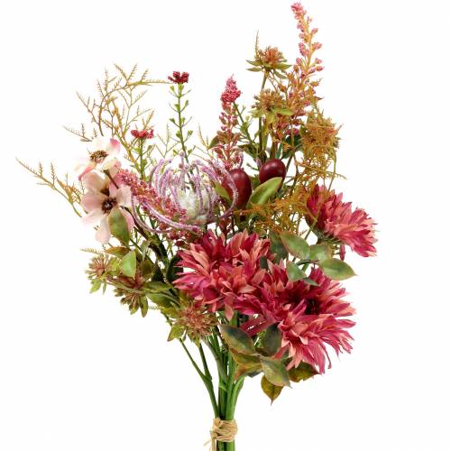 Floristik24 Buket blomster efterår fuchsia 40cm
