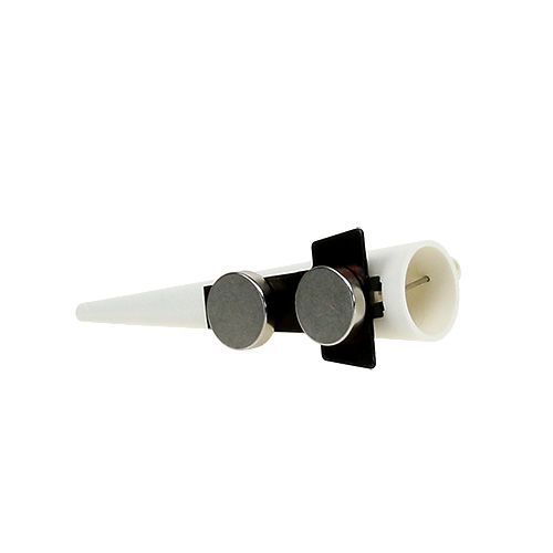 Artikel Herrestift med magnet Hvid, mat