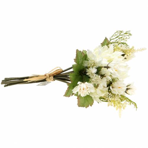 Floristik24 Chrysanthemum buket mix hvid 35cm