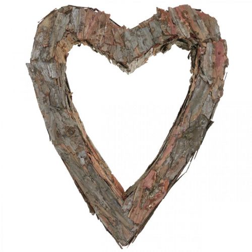 Artikel Deco hjertetræ fyrrebark 40×32cm