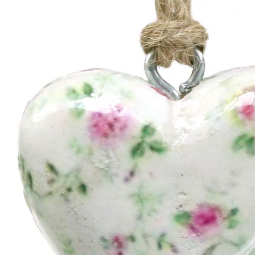 Floristik24 Hjerte til hængende roser 5cm 12stk