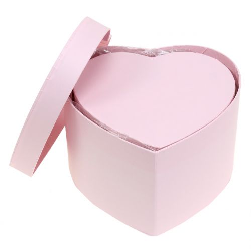 Floristik24 Blomsterkasse hjerte pink 14/16cm 2stk