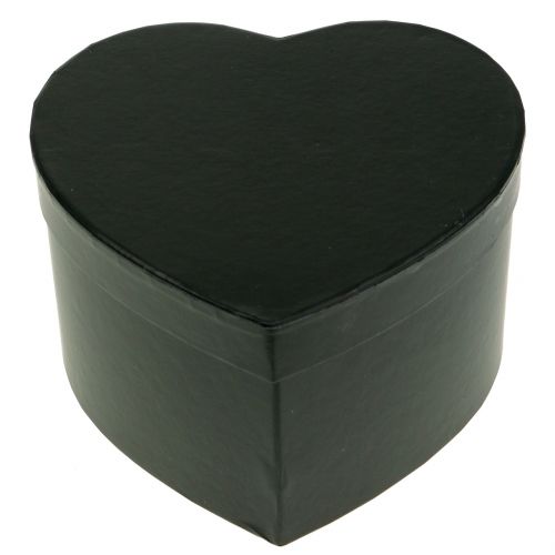 Floristik24 Blomsterkasse hjerte sort 18 / 20cm 2stk
