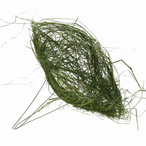 Floristik24 Græsmanchet grøn strudsmanchet fjeder dekoration Ø20cm 6stk