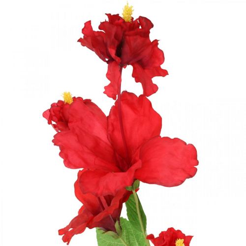 Artikel Kunstig blomst hibiscus gren rød deco gren hibiscus H107cm