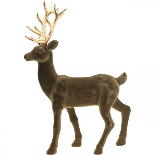 Floristik24 Dekorativ hjorte dekorativ figur dekorativ rensdyr flok brun H46cm