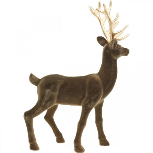 Artikel Dekorativ hjorte dekorativ figur dekorativ rensdyr flok brun H46cm