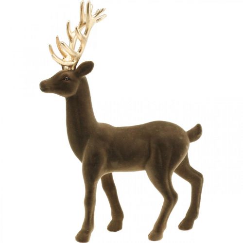 Floristik24 Deco hjorte dekorationsfigur deco rensdyr flok brun H37cm