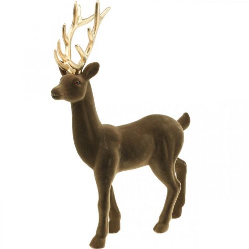 Deco hjorte dekorationsfigur deco rensdyr flok brun H37cm