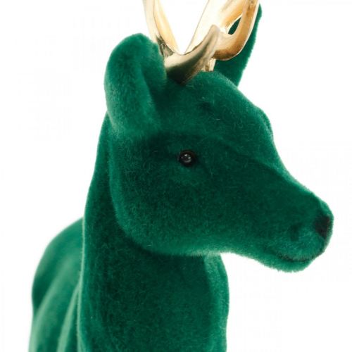 Artikel Hjorte stående deco figur grøn guld borddekoration advent 27cm