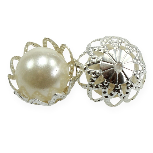 Floristik24 Bryllupsstrø dekoration perler creme Ø13mm 48 stk