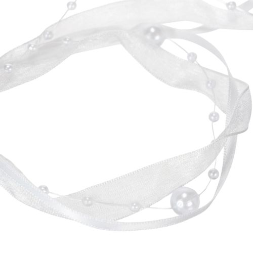 Artikel Bryllupsbånd hvidt 20mm 5m