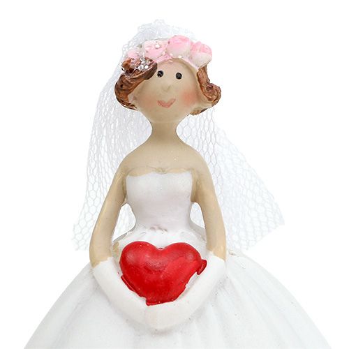 Floristik24 Bryllupsfigur brud og brudgom 13cm 1 par