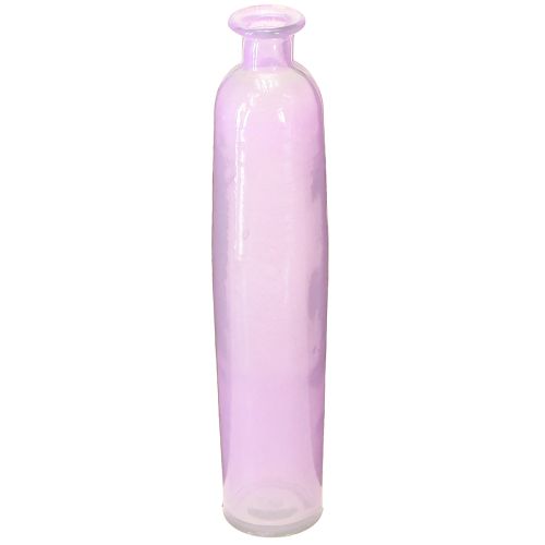 Høj blomstervase lilla flasker dekorativt glas Ø6,5cm H30cm