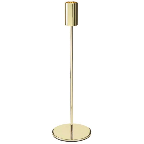 Høj lysestage i guldmetal 27,5 cm 4 stk.