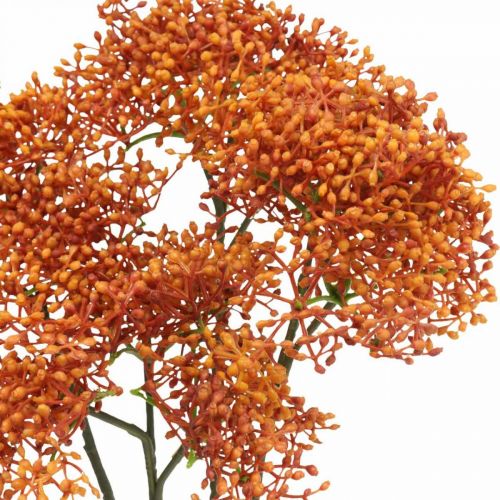 Floristik24 Elderberry Orange Kunstig Blossom Gren 52cm 4stk