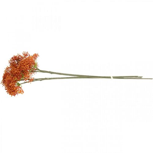 Floristik24 Elderberry Orange Kunstig Blossom Gren 52cm 4stk