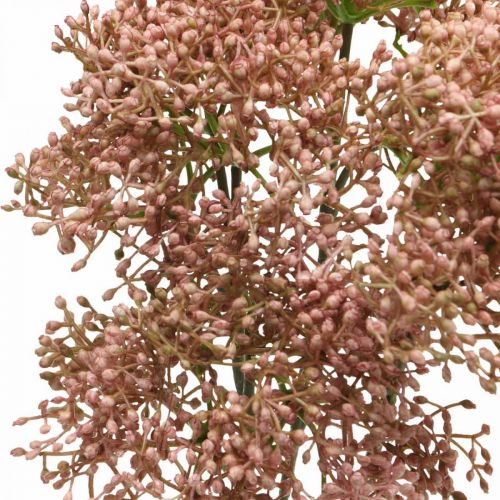 Artikel Hyldebær kunstig pink blomstgren 52cm 4 stk