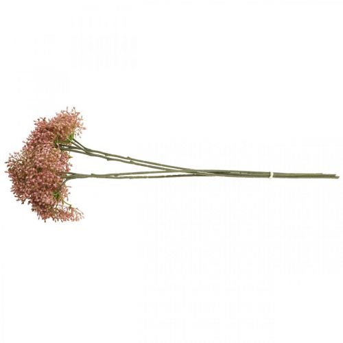 Artikel Hyldebær kunstig pink blomstgren 52cm 4 stk