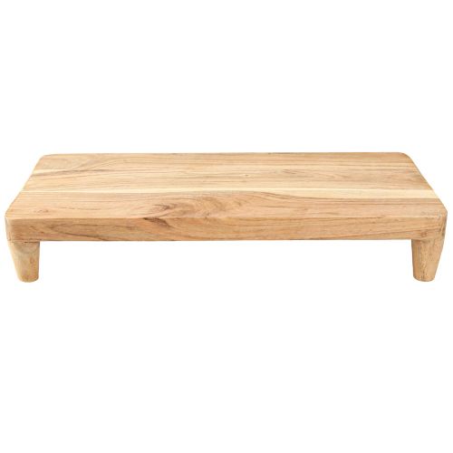 Artikel Træbakke med fødder bord piedestal natur 45x20x7,5cm