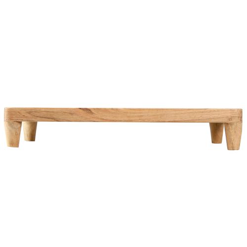 Artikel Træbakke med fødder bord piedestal natur 45x20x7,5cm