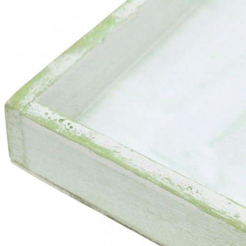 Floristik24 Træbakke, forårsdekoration, bakke til beplantning 24,5×24,5cm