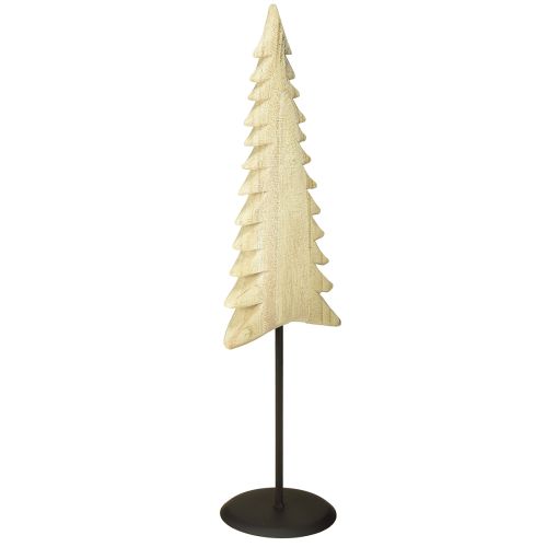 Juletræ i træ, juledekoration i Paulownia, naturlig H54cm