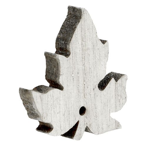 Floristik24 Træ ahorn blade blandes hvidvasket 30stk