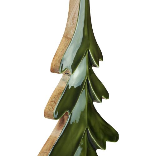 Dekorativt træ juletræ grøn glans effekt 23,5×5×60cm