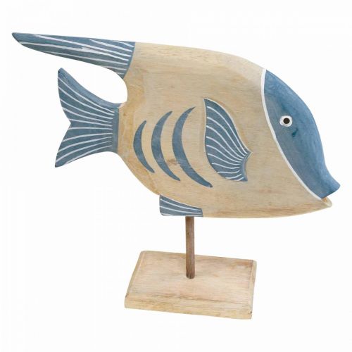 Træfisk deco stor, deco fisk stående H30cm