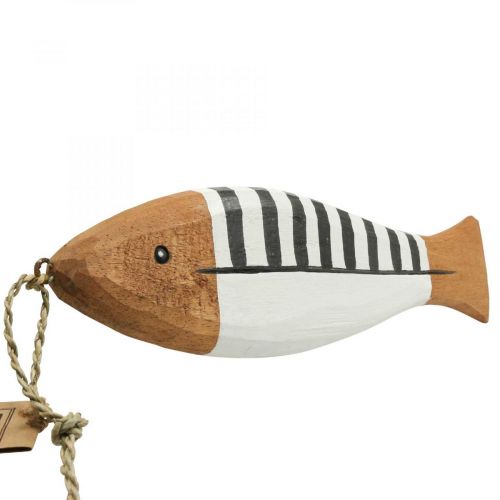 Floristik24 Træ fiskedekoration stor, fiskevedhæng træ 38cm