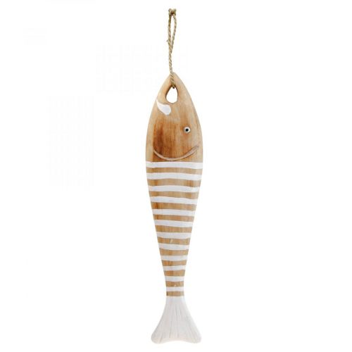 Træfiske dekoration maritime fiskevedhæng træ 49cm