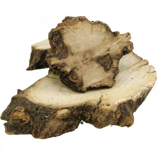 Floristik24 Træskiver deco rod træ sprede dekoration træ 3-8cm 500g