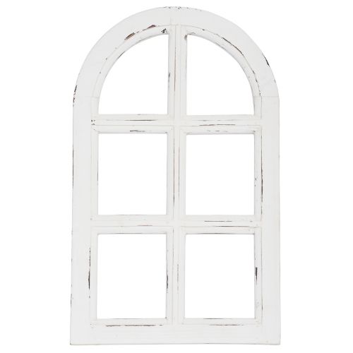 Floristik24 Trædekoration shabby chic dekorativ vinduesramme træ hvid 29,5×48cm