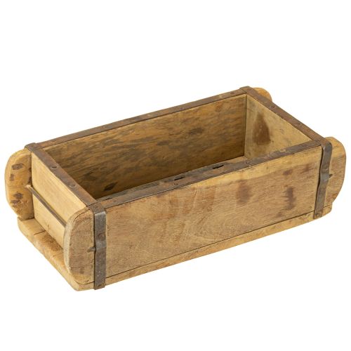 Floristik24 Trædekoration vintage murstensform brun, rust 31×14,5 cm H9 cm