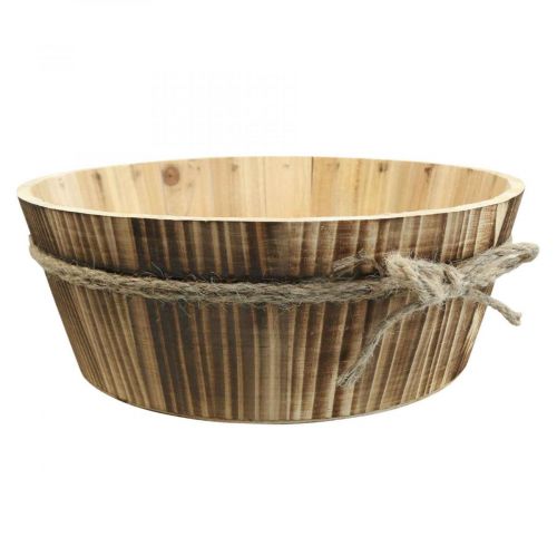 Floristik24 Træ deco skål naturtræ Rustik dekoration Ø28cm H10cm