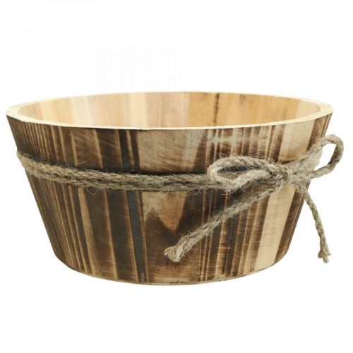 Artikel Træ deco skål naturligt træ Rustik deco Ø22cm H10cm