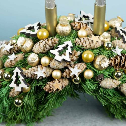 Floristik24 Trædekoration juletræ natur 2cm - 8cm 32 stk