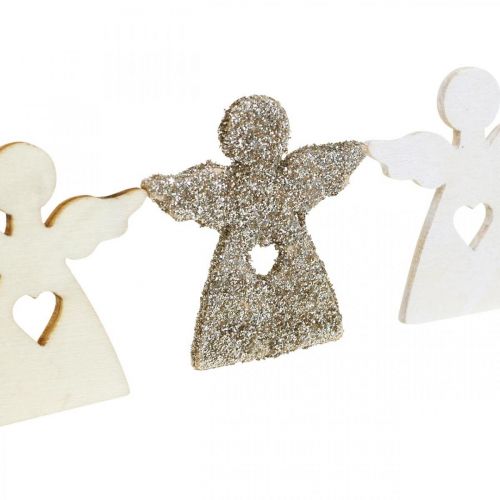 Artikel Scatter dekoration engle træ juleengle 4cm assorteret 72 stk
