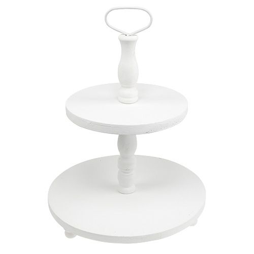 Træhylde hvid H50cm | Floristik24.dk