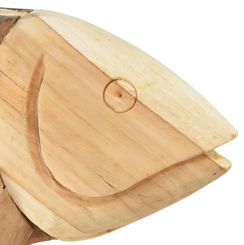 Artikel Træ fiske teak træ dekoration fiske bord dekoration træ 63cm