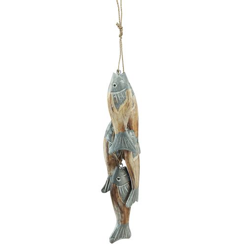 Floristik24 Træfisk sølvgrå bøjle med 5 fisk træ 15cm