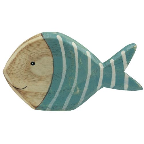 Artikel Fiskebordspynt i træ fiskestativ træ 15×8cm 2 stk