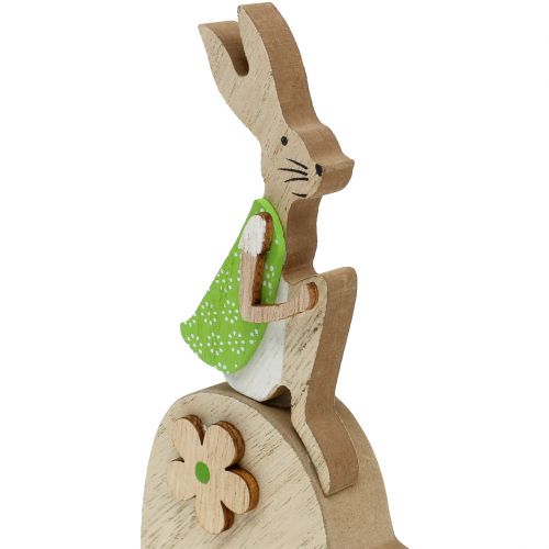 Floristik24 Træbunny på hjertet 16,5 cm 4stk