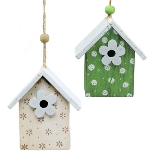 Floristik24 Deco fuglehus til ophæng 8cm 6stk