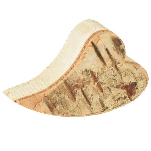 Artikel Træhjerter med birkebark Birkehjerter 3–4cm 30 stk