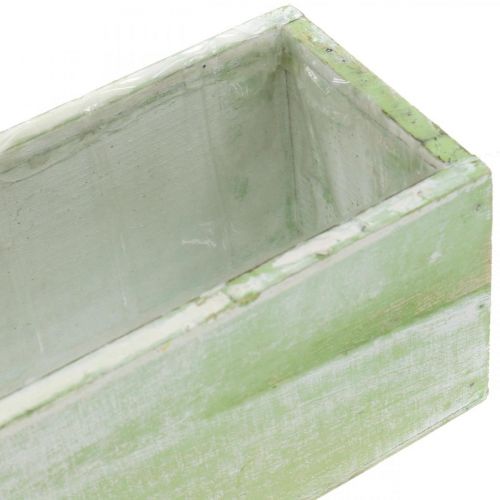 Floristik24 Planter, forårsdekoration, trækasse, urtekasse L32cm