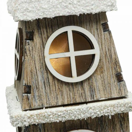 Artikel Fyrtårn lavet af træ Steeple Christmas Church H45cm