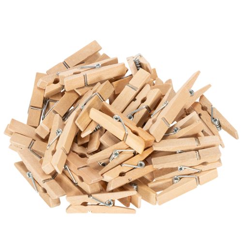 Floristik24 Træklemme mini tøjklemme dekorative klemmer 3,5 cm 50 stk